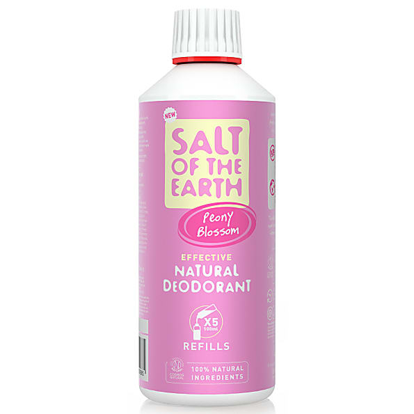 Salt of The Earth Peony Blossom Natural Deodorant Refill 500ml