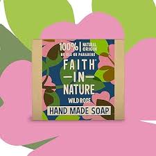 Faith in Nature Soap Bar Wild Rose 85g