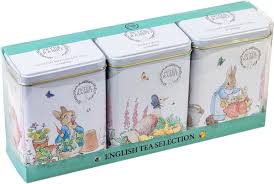 New English Teas Beatrix Potter Drie Theeblikken 120 theezakjes