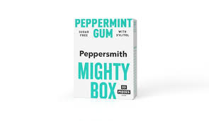 Peppersmith Mighty Box 33 suikervrije kauwgom Peppermint