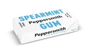 Peppersmith Small but Sharp Spearmint gum suikervrije kauwgom 12x 10 stuks