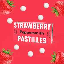 Peppersmith aardbei pastilles 15g