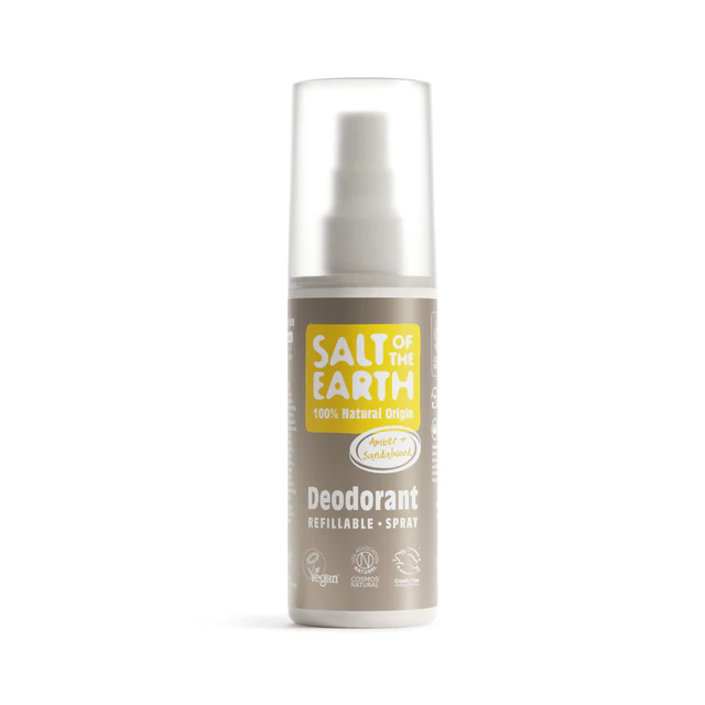 Salt of The Earth Amber and Sandalwood Spray Deodorant 100ml