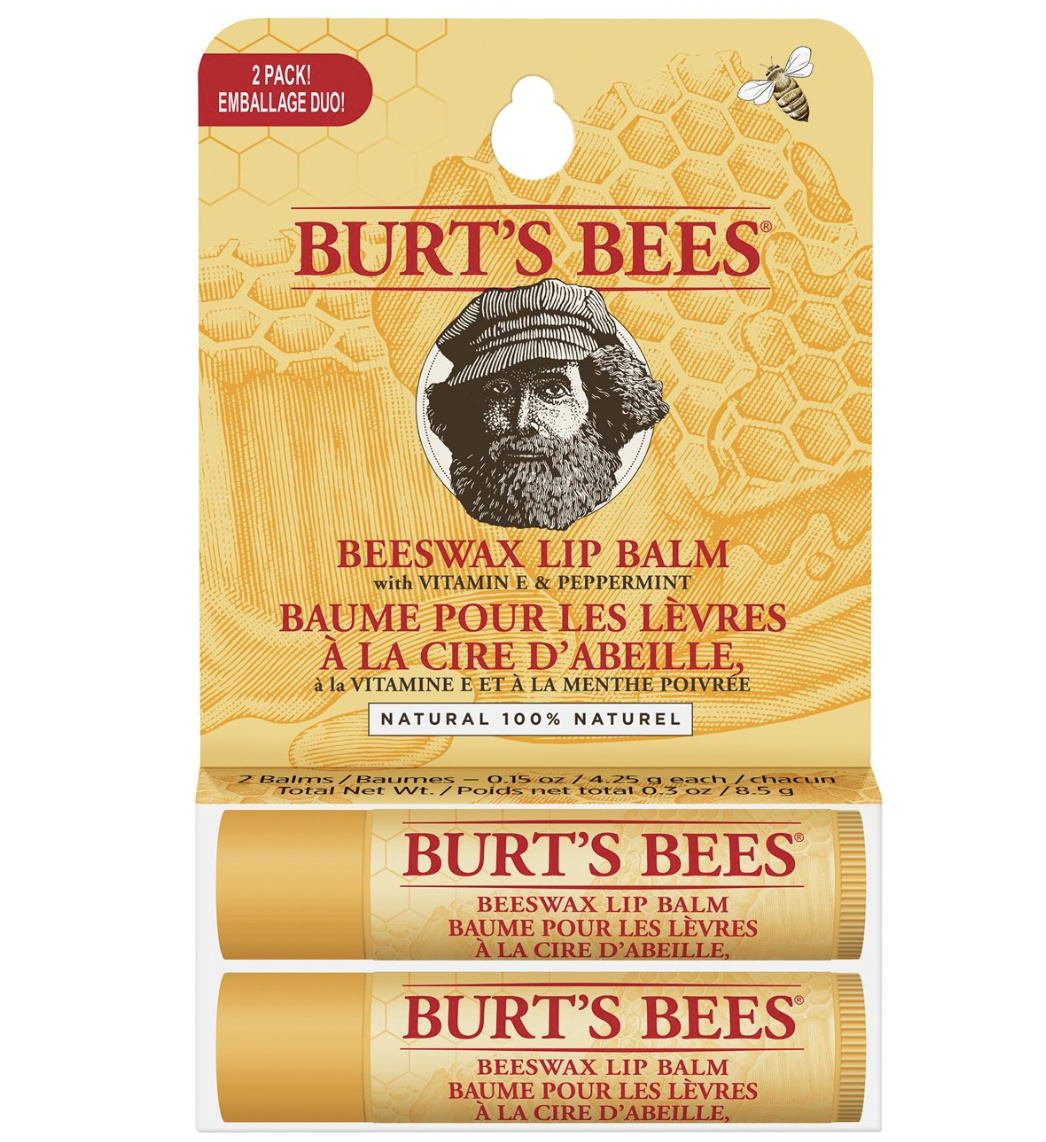 Burt’s Bees Beeswax Lip Balm 2 Pack 2×4.25g