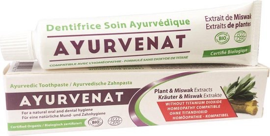 Ayurvedische tandpasta met miswak BIO – 75 – Biologisch – M