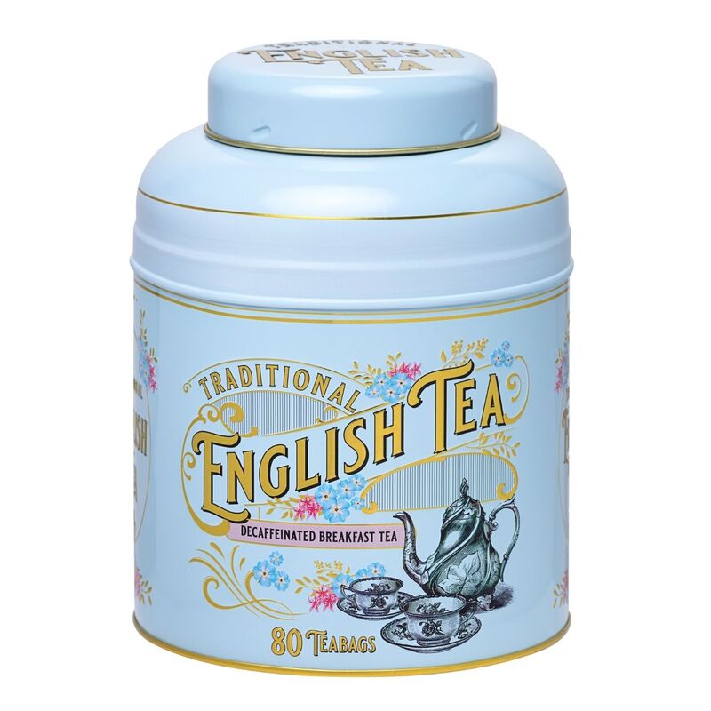 New English Teas Vintage Victorian theepot – pastelblauw decaf (cafeïnevrije) theezakjes